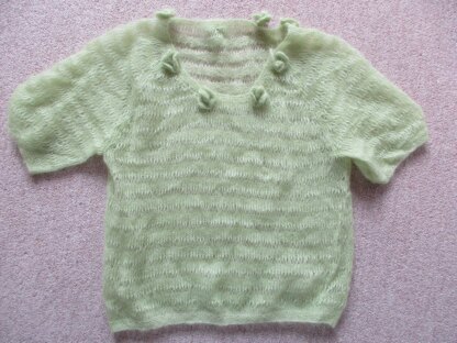Mohair Top with Flowers