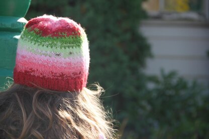 Watermelon cowl/beanie - Col/bonnet melon d'eau