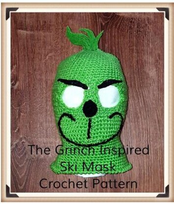 Grinch Inspired Ski Mask
