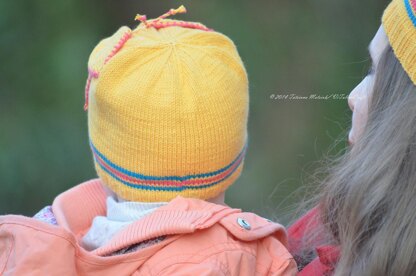 Spring Butterfly Baby Hat and Headband