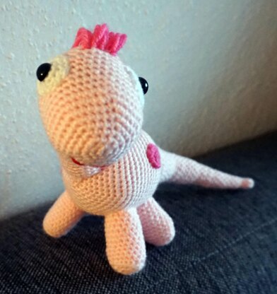 Crochet Pattern Dino Rosa!