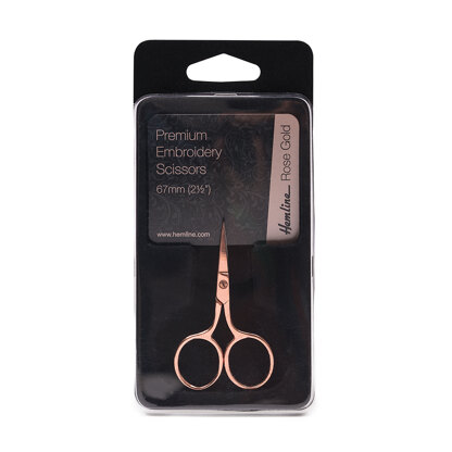 Hemline Rose Gold Embroidery Scissors