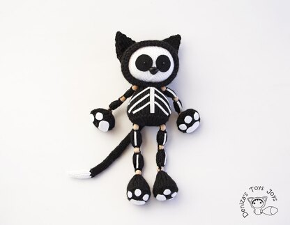 Skeleton Black Cat