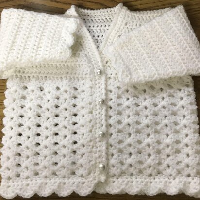 Baby Cardigan Crochet Pattern (1025)