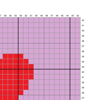 I LOVE YOU Pink Pillow Diagonal C2C Crochet Pattern