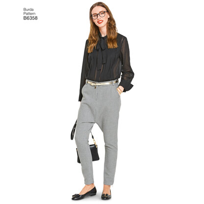 Burda Style Women's Trousers B6358 - Paper Pattern, Size 10-20