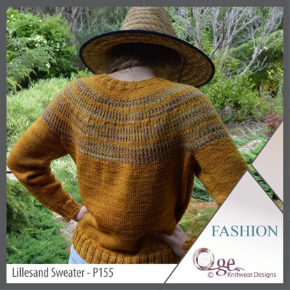 OGE Knitwear Designs P155 Lillesand Sweater PDF