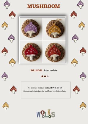 Mushroom appliqué