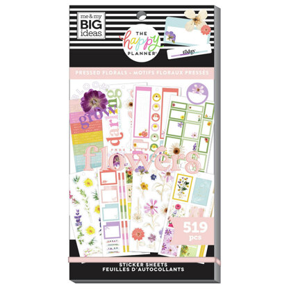 The Happy Planner Pressed Florals 30 Sheet Sticker Pad