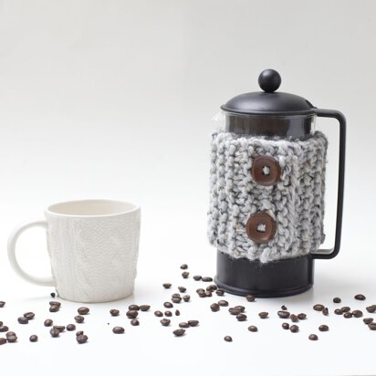 French Press Cover Bodum Coffee Tea Warmer Chunky Wrap