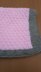 Pink and Grey Moses Basket/Buggy/Baby Seat Blanket