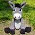 Dennis the Donkey - UK Terminology - Amigurumi