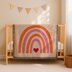 CROCHET PATTERN C2C Rainbow Baby Blanket Ivory Afghan Newborn Shower Graphgan Throw
