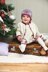 Baby Flora Christmas Dress, Cardigan and Beanie Age 0 -2yrs