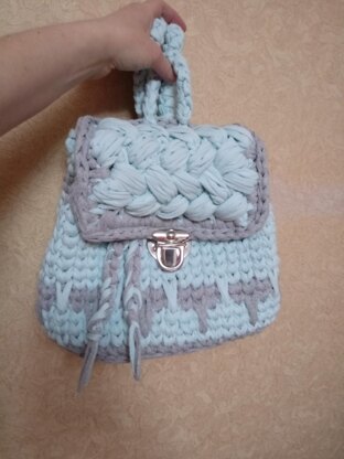 T-shirt yarn Backpack for girl or woman