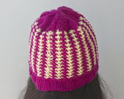 Easy Mosaic Knit Hat Pattern