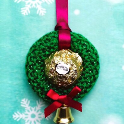 Mini Chocolate Wreath Decorations - Ferrero Rocher Covers