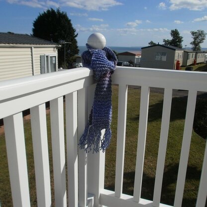 Blueberry Drop Scarf