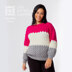 Lexi Entrelac Jumper - Sweater Knitting Pattern for Women in MillaMia Naturally Soft Aran by MillaMia