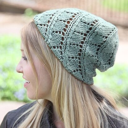 532 Birch Leaf Hat - Knitting Pattern for Women in Valley Yarns Colrain