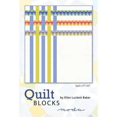 Moda Fabrics Quilt Blocks Quilt - Downloadable PDF