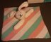 Bunny Lovey Baby Blanket Knitting Pattern