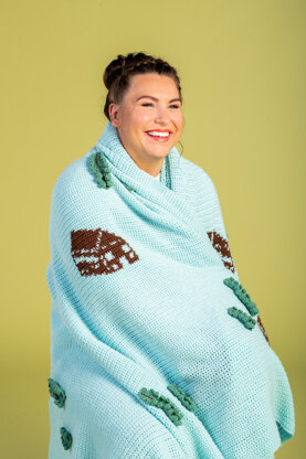 Paintbox Yarns Cuddly Cabin Afghan PDF (Free)