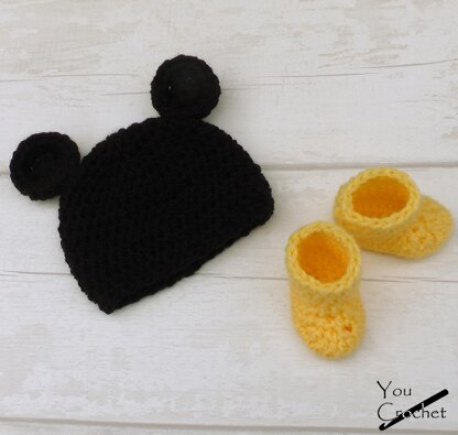 Baby Mouse Hat, Mouse Costume, Newborn Mouse Hat, Baby Mouse Set, Crochet  Baby Hat, Newborn Photo Prop, Knit Mouse Hat, Knit Mouse Set