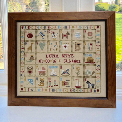 Historical Sampler Company T is for Tortoise Birth Sampler Cross Stitch Kit