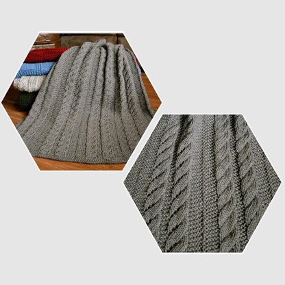 Spiral Columns Baby Blanket