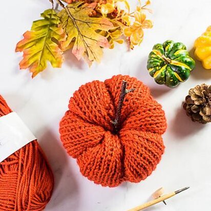 Tunisian Crochet Pumpkin