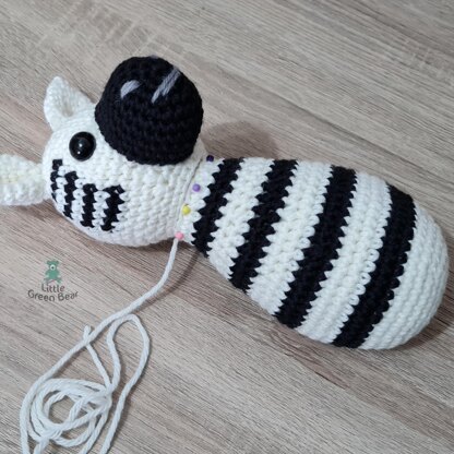 Zach the Zebra - US Terminology - Amigurumi