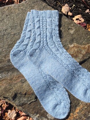 Cable & Lace Socks