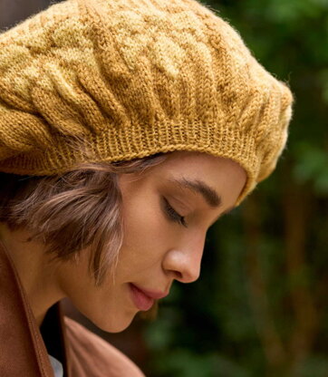 Arcadia Beret & Mittens  by Debbie Bliss & Chloé Elizabeth Birch in Morris DK - Downloadable PDF