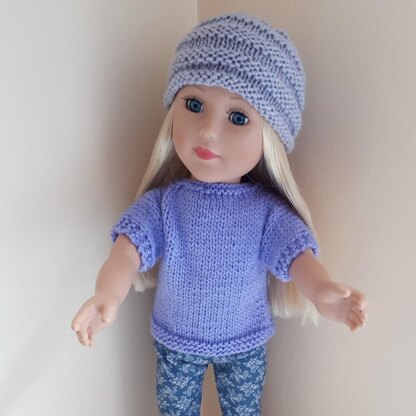 Parma Violet Hat for Doll