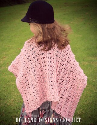 Rosette Blanket Shawl