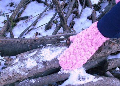 Strawberry Fluff Mitts or Mittens