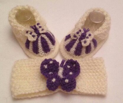Baby Knitting patterns Mary Janes Sock top Shoes and Butterfly Cuff Boots sizes doll/prem to 0-3mths, 3-6mths