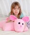 Bunny Pillow Pal in Red Heart Super Saver Economy Solids - LW2667