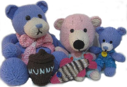 Bear Tea Cozy, Big & Mini Knitkinz