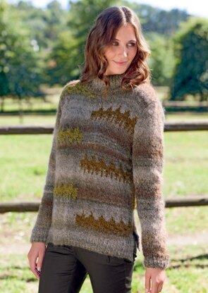Jumper in Bergere de France Cyclone and Cocoon - 42734