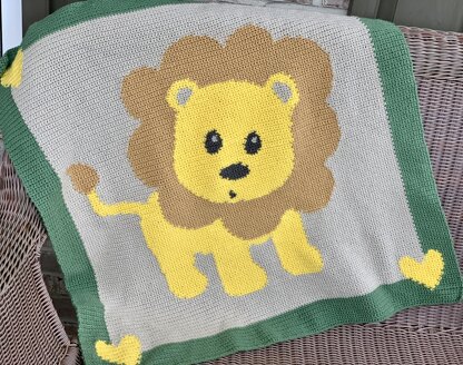 Baby lion blanket
