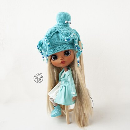 Octopus beret for Blythe