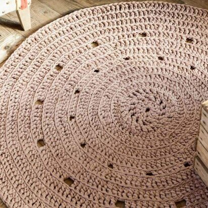 Round Rug in Hoooked Zpagetti - Downloadable PDF