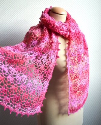 Flower blossom scarf
