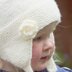 Charlotte -  Earflap Hat with Rose Flower