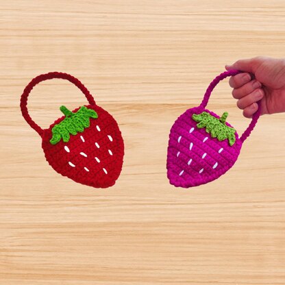 Strawberry Bag Pdf Pattern + Video Tutorial