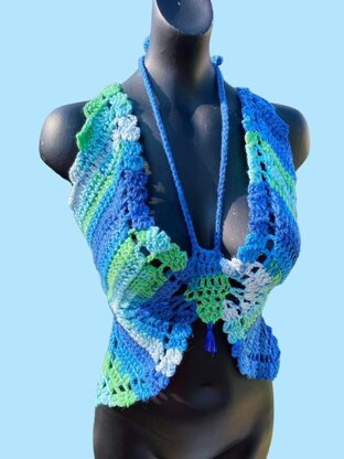 Butterfly Crochet Top