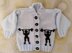 Weight Lifter baby Cardigan