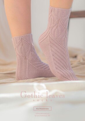 Gothic leaves socks